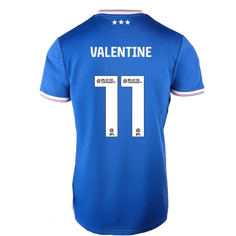 Danxen Kvinnor Nico Valentine #11 Blå Vit Hemmatröja Matchtröjor 2025/26 Tröjor T-Tröja