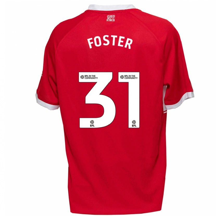 Danxen Kvinnor Owen Foster #31 Röd Vit Hemmatröja Matchtröjor 2025/26 Tröjor T-Tröja