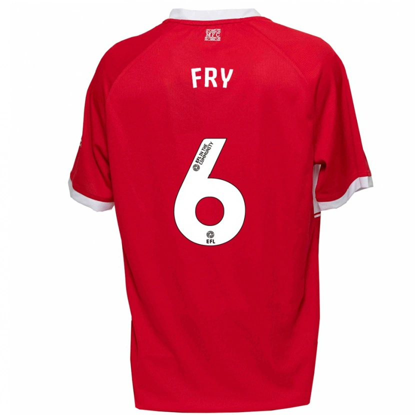 Danxen Kvinnor Dael Fry #6 Röd Vit Hemmatröja Matchtröjor 2025/26 Tröjor T-Tröja