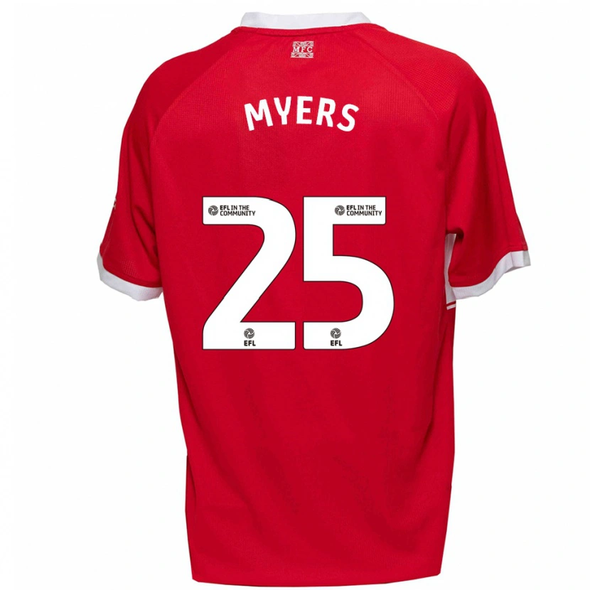 Danxen Kvinnor Maddie Myers #25 Röd Vit Hemmatröja Matchtröjor 2025/26 Tröjor T-Tröja