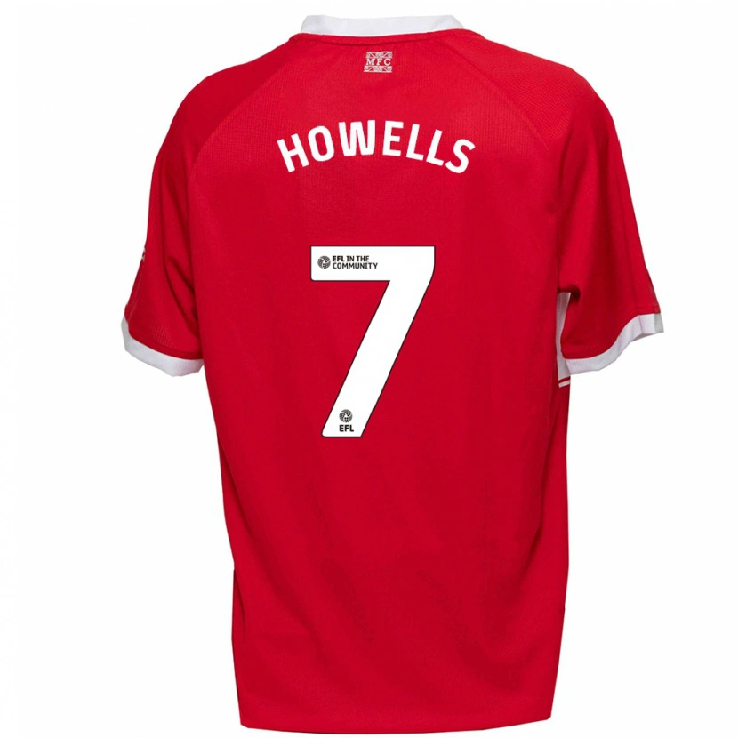 Danxen Kvinnor Max Howells #7 Röd Vit Hemmatröja Matchtröjor 2025/26 Tröjor T-Tröja