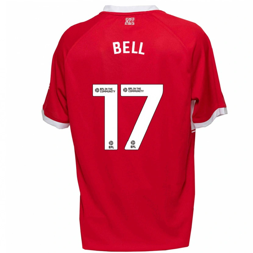 Danxen Kvinnor Millie Bell #17 Röd Vit Hemmatröja Matchtröjor 2025/26 Tröjor T-Tröja