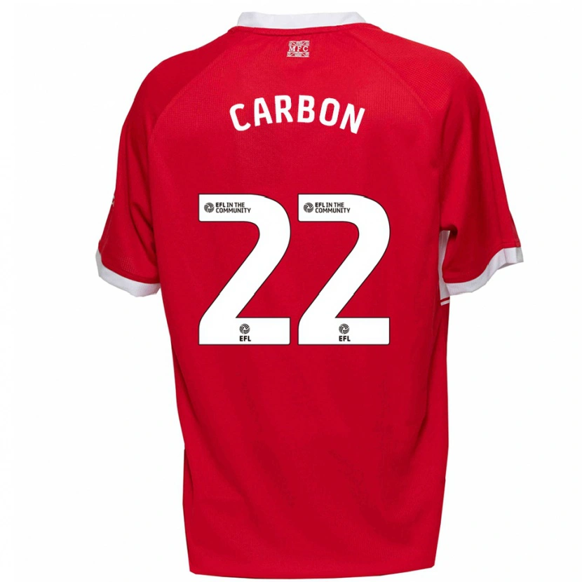 Danxen Kvinnor Jayden Carbon #22 Röd Vit Hemmatröja Matchtröjor 2025/26 Tröjor T-Tröja