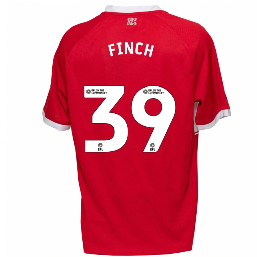 Danxen Kvinnor Sonny Finch #39 Röd Vit Hemmatröja Matchtröjor 2025/26 Tröjor T-Tröja