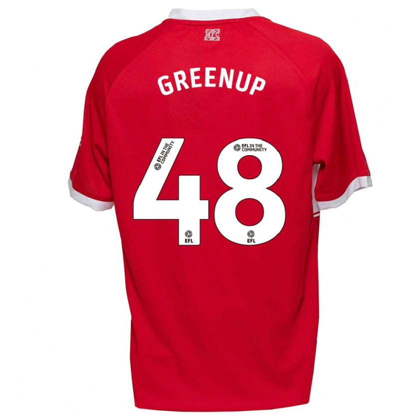 Danxen Kvinnor Isaac Greenup #48 Röd Vit Hemmatröja Matchtröjor 2025/26 Tröjor T-Tröja