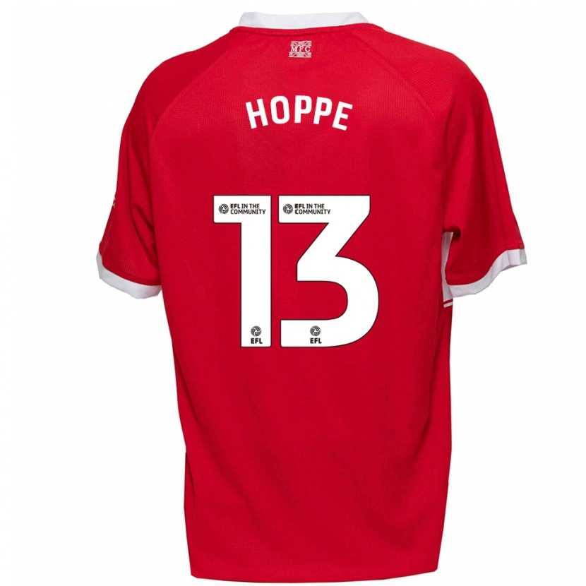 Danxen Kvinnor Matthew Hoppe #13 Röd Vit Hemmatröja Matchtröjor 2025/26 Tröjor T-Tröja