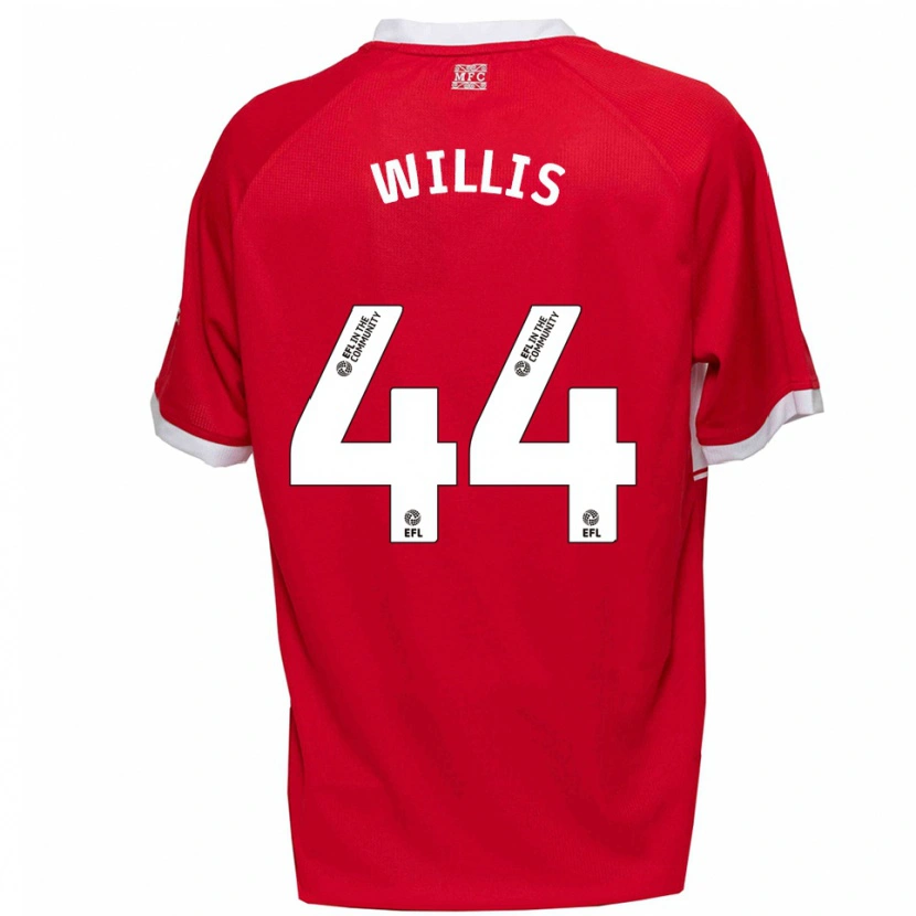Danxen Kvinnor Pharrell Willis #44 Röd Vit Hemmatröja Matchtröjor 2025/26 Tröjor T-Tröja