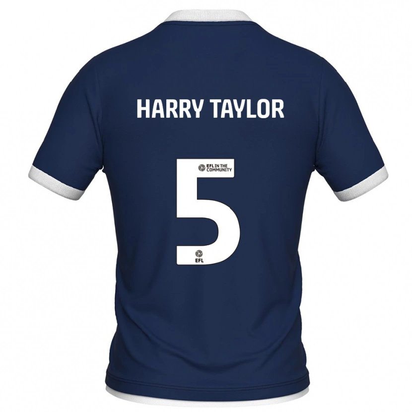 Danxen Kvinnor Harry Taylor #5 Marin Vit Hemmatröja Matchtröjor 2025/26 Tröjor T-Tröja