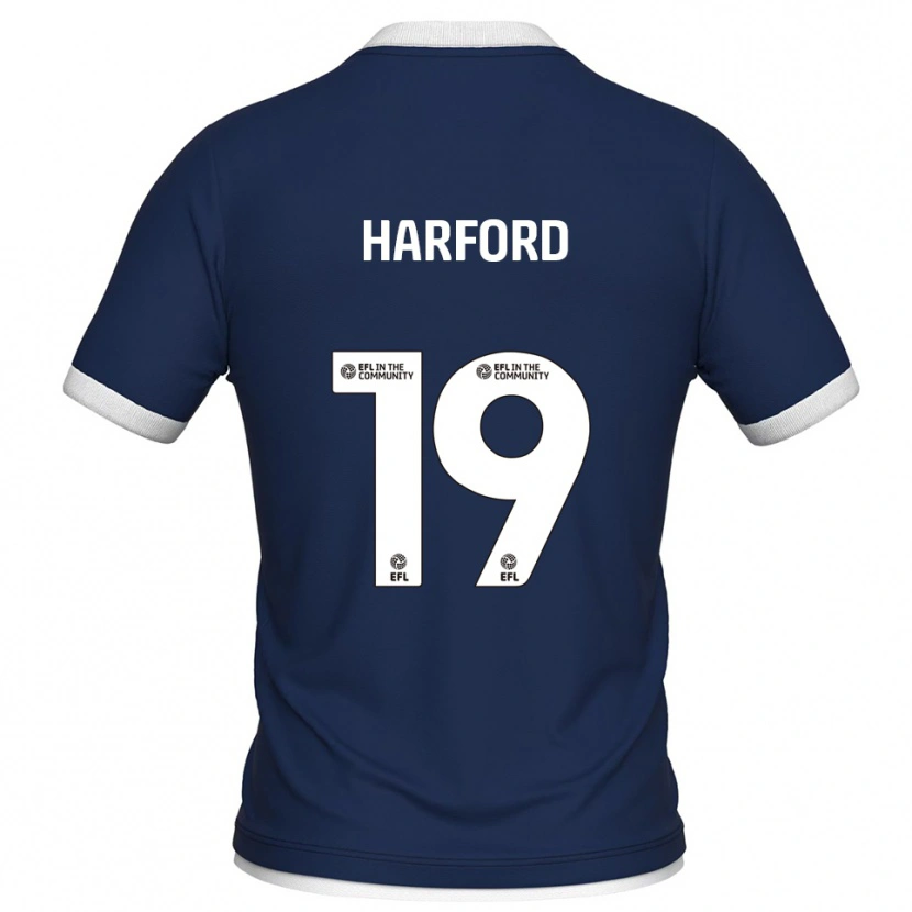 Danxen Kvinnor Beth Harford #19 Marin Vit Hemmatröja Matchtröjor 2025/26 Tröjor T-Tröja