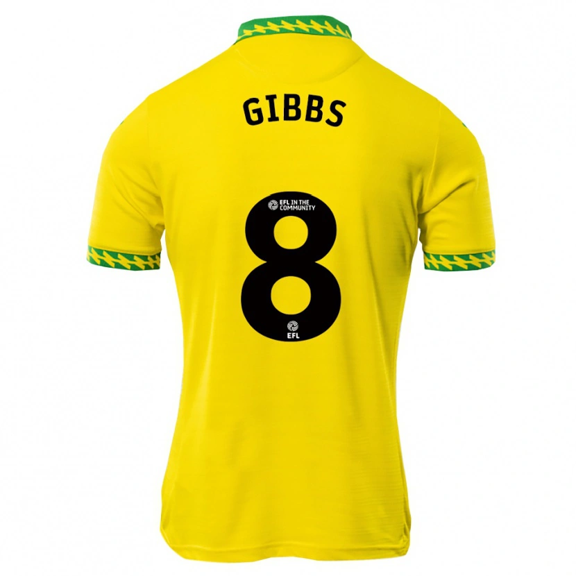 Danxen Kvinnor Liam Gibbs #8 Vit Grön Hemmatröja Matchtröjor 2025/26 Tröjor T-Tröja