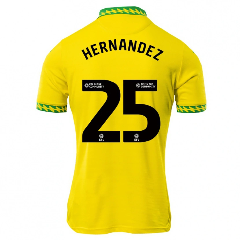 Danxen Kvinnor Onel Hernández #25 Vit Grön Hemmatröja Matchtröjor 2025/26 Tröjor T-Tröja