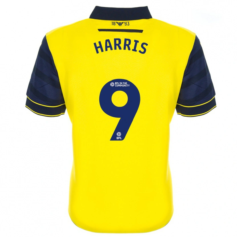 Danxen Kvinnor Mark Harris #9 Gul Marin Hemmatröja Matchtröjor 2025/26 Tröjor T-Tröja