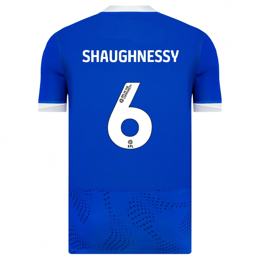 Danxen Kvinnor Conor Shaughnessy #6 Blå Vit Hemmatröja Matchtröjor 2025/26 Tröjor T-Tröja