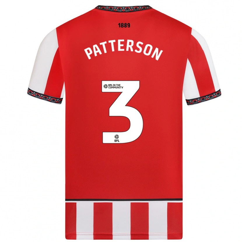 Danxen Kvinnor Lennon Patterson #3 Röd Vit Hemmatröja Matchtröjor 2025/26 Tröjor T-Tröja