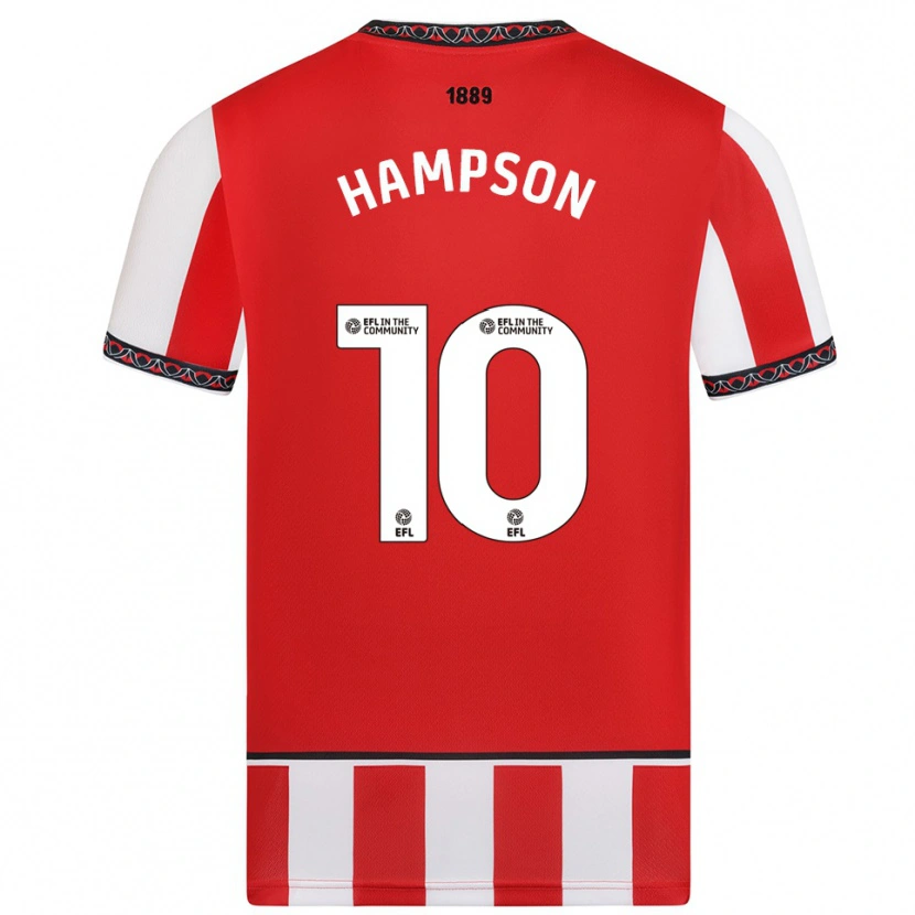 Danxen Kvinnor Owen Hampson #10 Röd Vit Hemmatröja Matchtröjor 2025/26 Tröjor T-Tröja