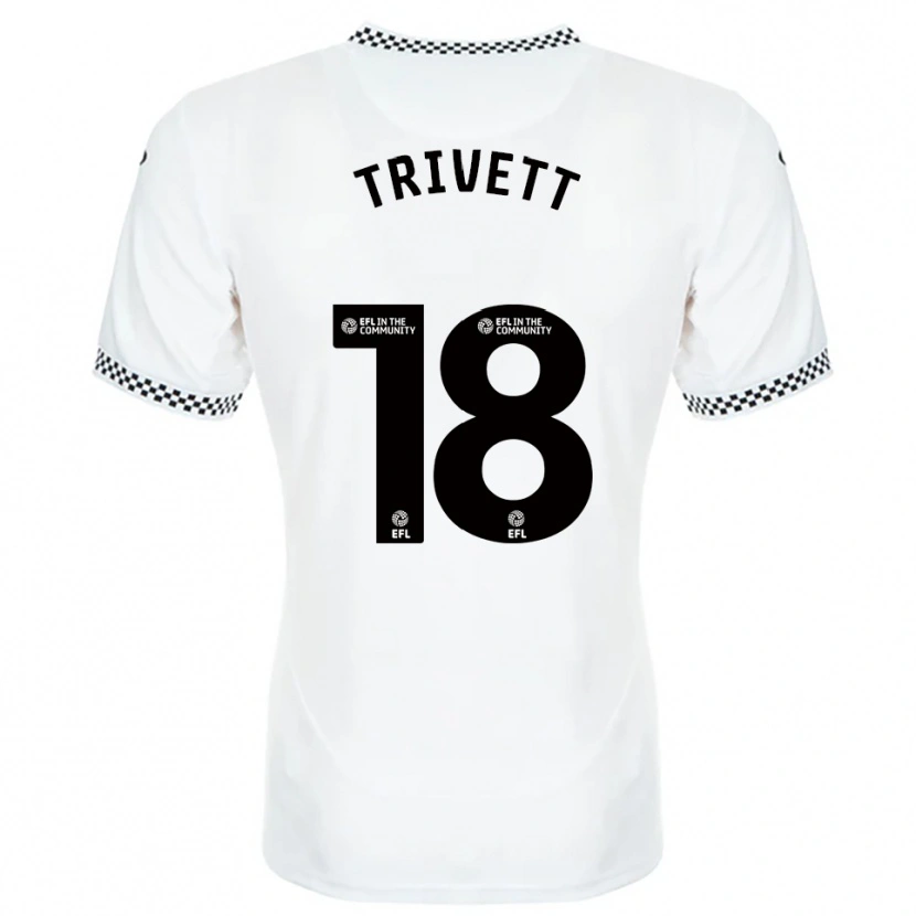 Danxen Kvinnor Taite Trivett #18 Vit Orange Hemmatröja Matchtröjor 2025/26 Tröjor T-Tröja