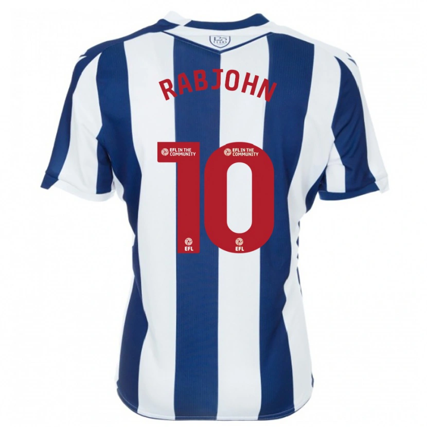 Danxen Kvinnor Olivia Rabjohn #10 Marin Vit Hemmatröja Matchtröjor 2025/26 Tröjor T-Tröja