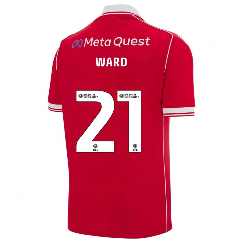 Danxen Kvinnor Danny Ward #21 Röd Vit Hemmatröja Matchtröjor 2025/26 Tröjor T-Tröja