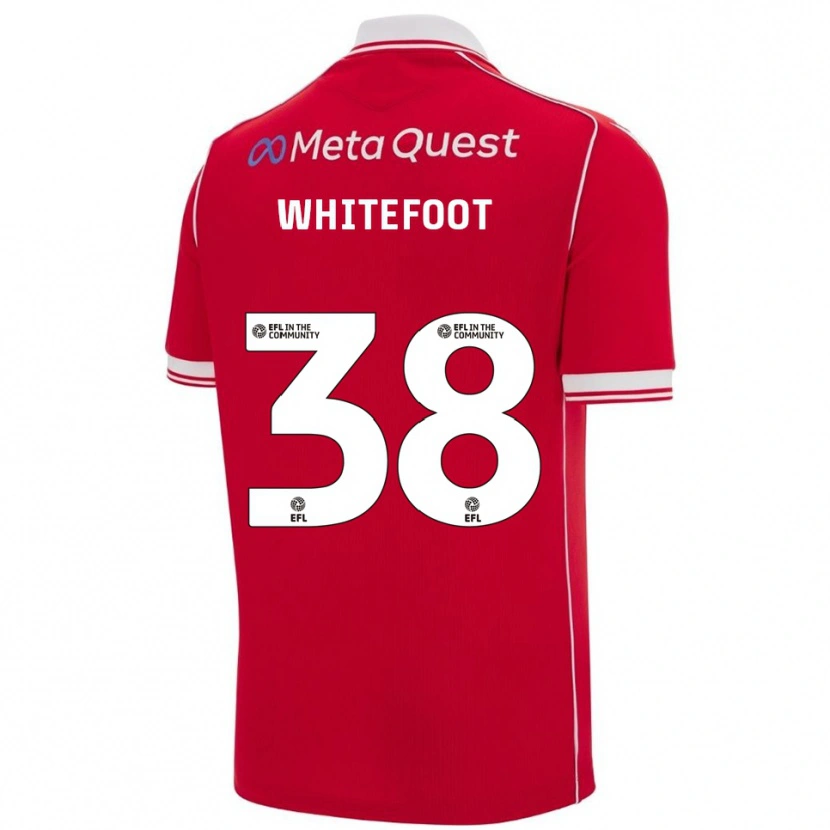 Danxen Kvinnor Lily Whitefoot #38 Röd Vit Hemmatröja Matchtröjor 2025/26 Tröjor T-Tröja