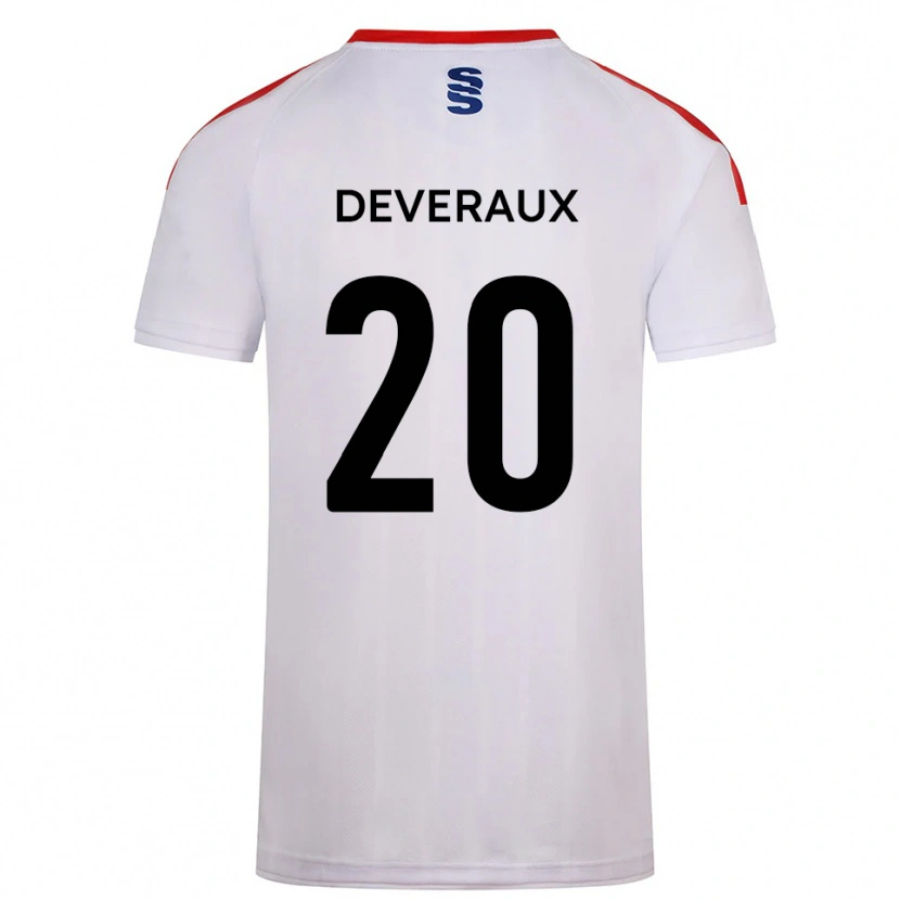 Danxen Kvinnor Demi Deveraux #20 Vit Marin Hemmatröja Matchtröjor 2025/26 Tröjor T-Tröja