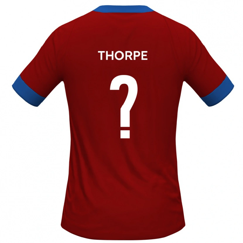 Danxen Kvinnor Harry Thorpe #0 Rött Blått Hemmatröja Matchtröjor 2025/26 Tröjor T-Tröja
