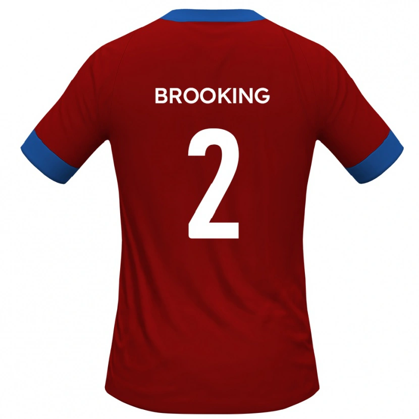 Danxen Kvinnor Josh Brooking #2 Rött Blått Hemmatröja Matchtröjor 2025/26 Tröjor T-Tröja