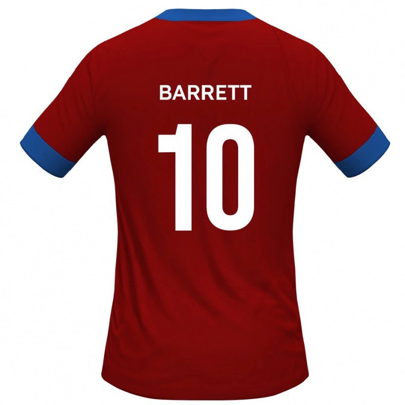 Danxen Kvinnor Josh Barrett #10 Rött Blått Hemmatröja Matchtröjor 2025/26 Tröjor T-Tröja