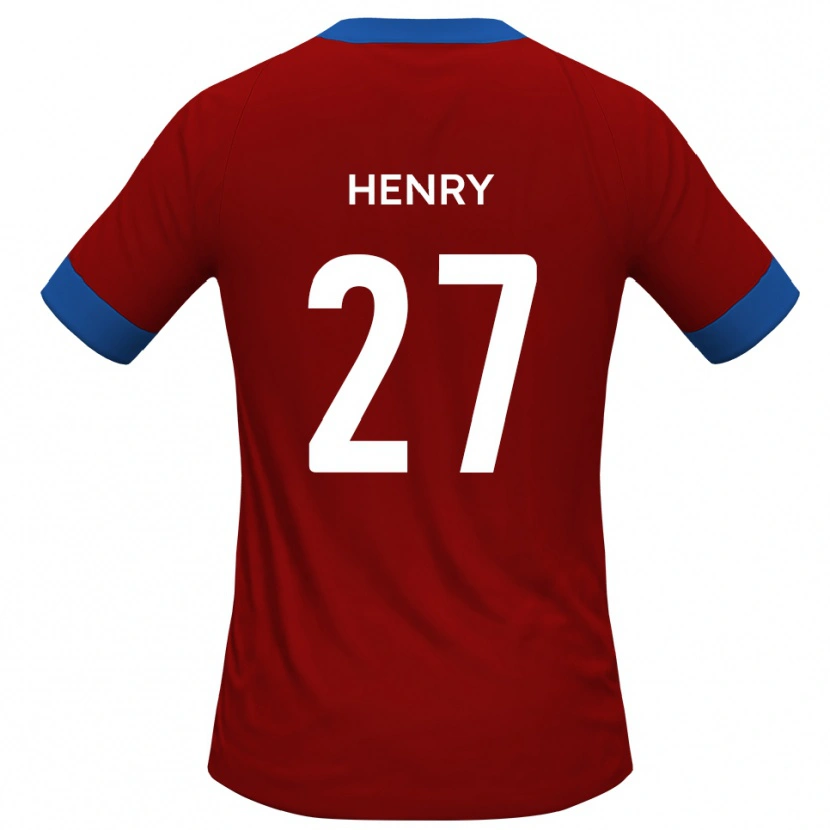Danxen Kvinnor James Henry #27 Rött Blått Hemmatröja Matchtröjor 2025/26 Tröjor T-Tröja