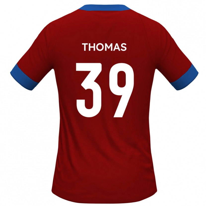 Danxen Kvinnor Kwame Thomas #39 Rött Blått Hemmatröja Matchtröjor 2025/26 Tröjor T-Tröja