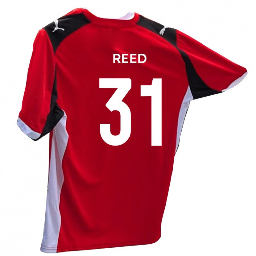 Danxen Kvinnor Sam Reed #31 Röd Vit Hemmatröja Matchtröjor 2025/26 Tröjor T-Tröja