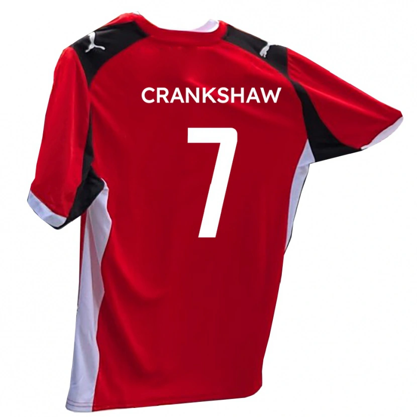 Danxen Kvinnor Ollie Crankshaw #7 Röd Vit Hemmatröja Matchtröjor 2025/26 Tröjor T-Tröja