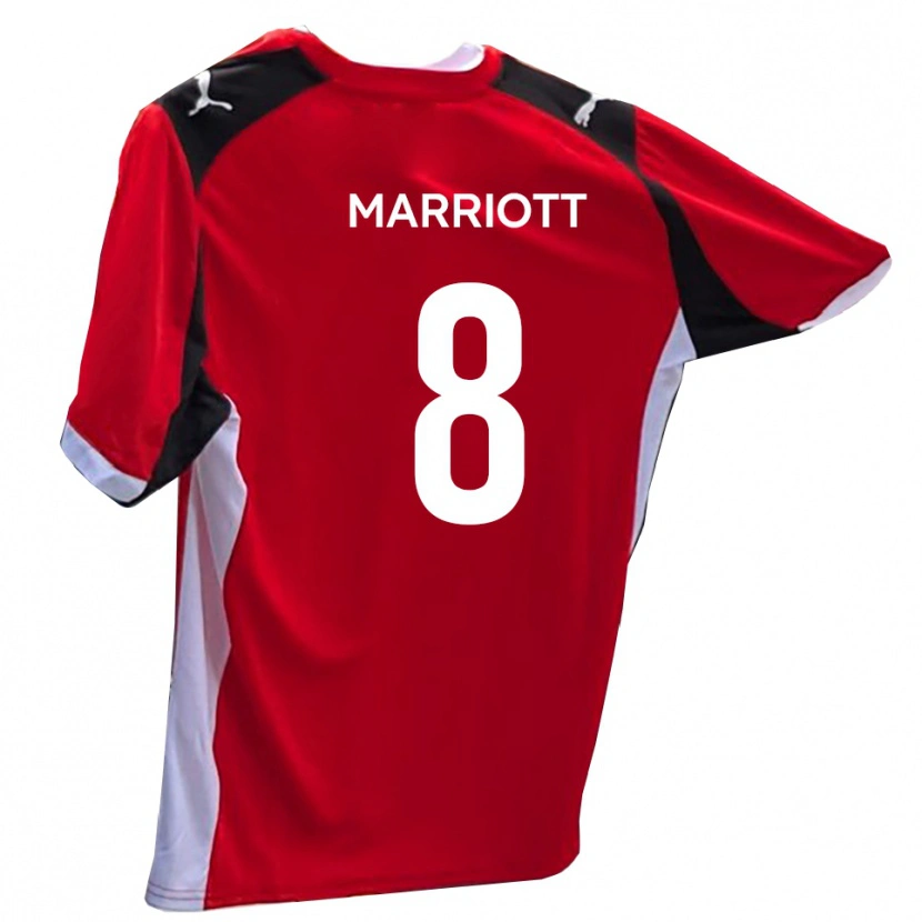 Danxen Kvinnor Isaac Marriott #8 Röd Vit Hemmatröja Matchtröjor 2025/26 Tröjor T-Tröja