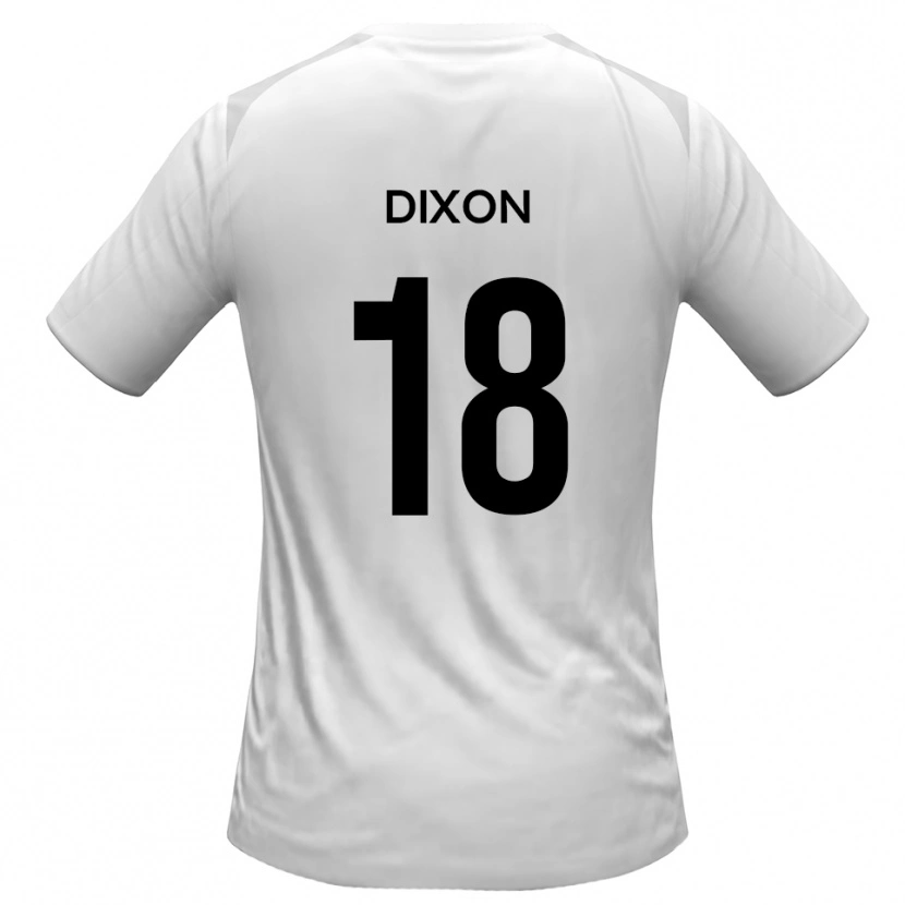 Danxen Kvinnor Junior Dixon #18 Vit Grå Hemmatröja Matchtröjor 2025/26 Tröjor T-Tröja
