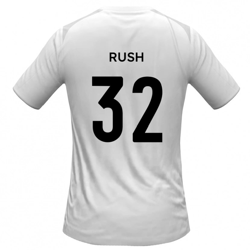 Danxen Kvinnor Matt Rush #32 Vit Grå Hemmatröja Matchtröjor 2025/26 Tröjor T-Tröja
