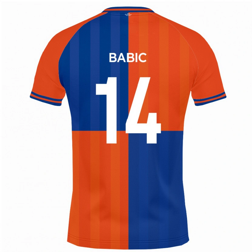 Danxen Kvinnor Goran Babic #14 Orange Royalblå Hemmatröja Matchtröjor 2025/26 Tröjor T-Tröja
