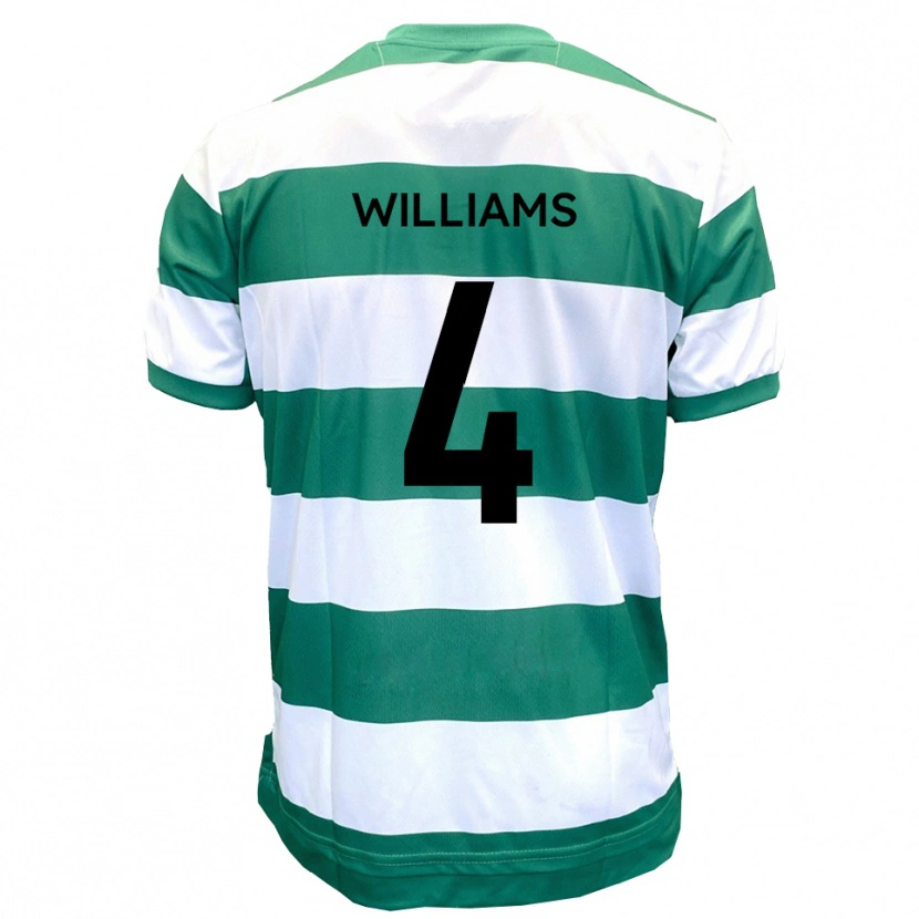 Danxen Kvinnor Morgan Williams #4 Grön Vit Hemmatröja Matchtröjor 2025/26 Tröjor T-Tröja
