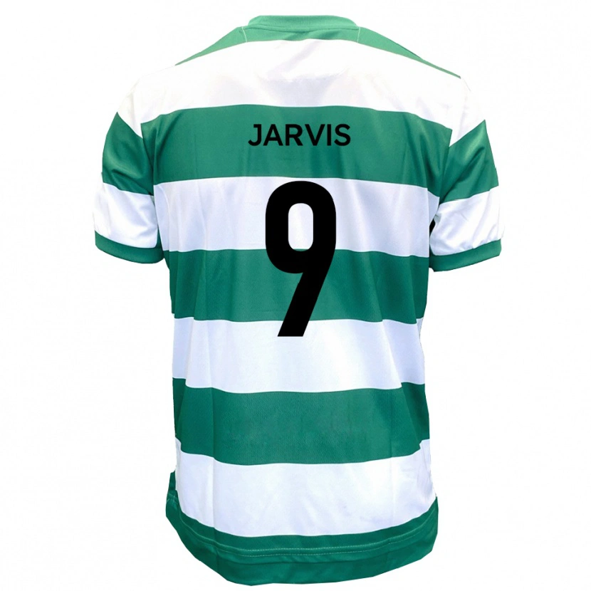 Danxen Kvinnor Aaron Jarvis #9 Grön Vit Hemmatröja Matchtröjor 2025/26 Tröjor T-Tröja