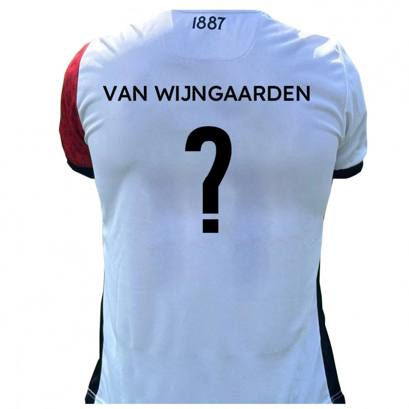 Danxen Kvinnor Stefan Van Wijngaarden #0 Röd Vit Hemmatröja Matchtröjor 2025/26 Tröjor T-Tröja