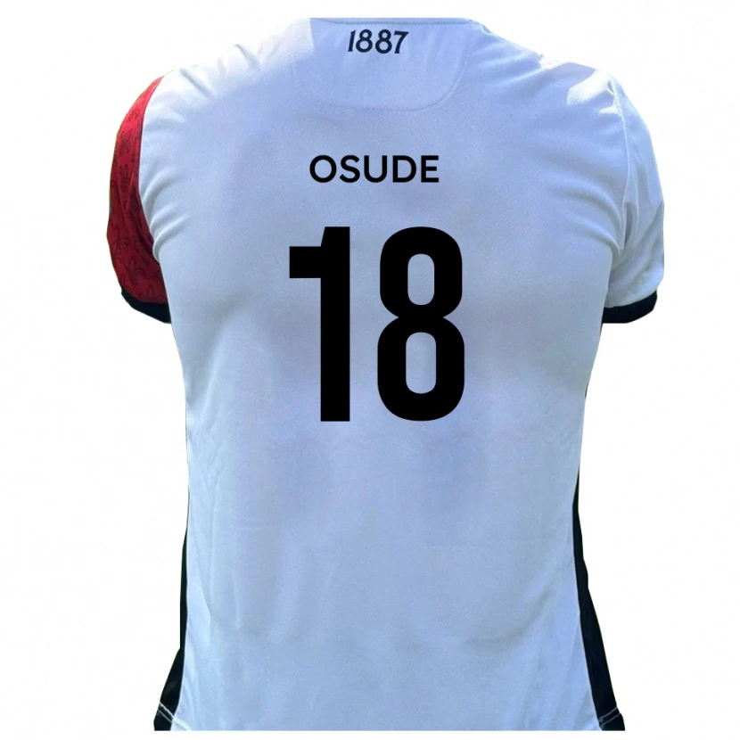 Danxen Kvinnor Joshua Osude #18 Röd Vit Hemmatröja Matchtröjor 2025/26 Tröjor T-Tröja