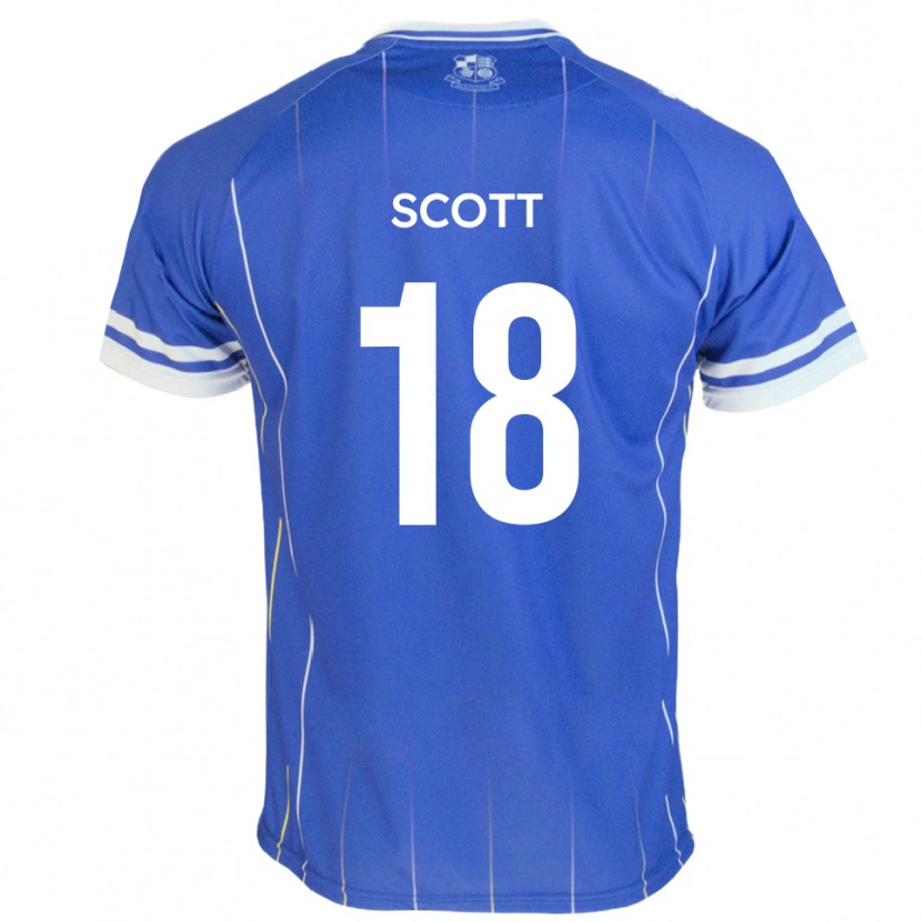Danxen Kvinnor Christian Scott #18 Kungligt Blått Hemmatröja Matchtröjor 2025/26 Tröjor T-Tröja