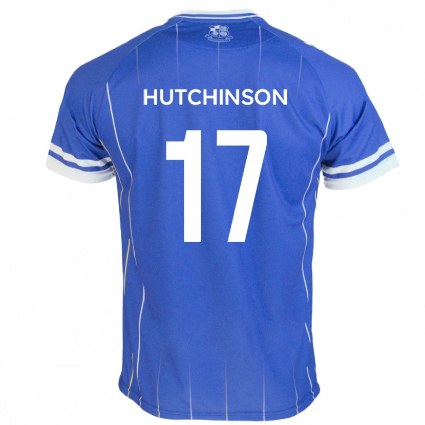 Danxen Kvinnor Dom Hutchinson #17 Kungligt Blått Hemmatröja Matchtröjor 2025/26 Tröjor T-Tröja