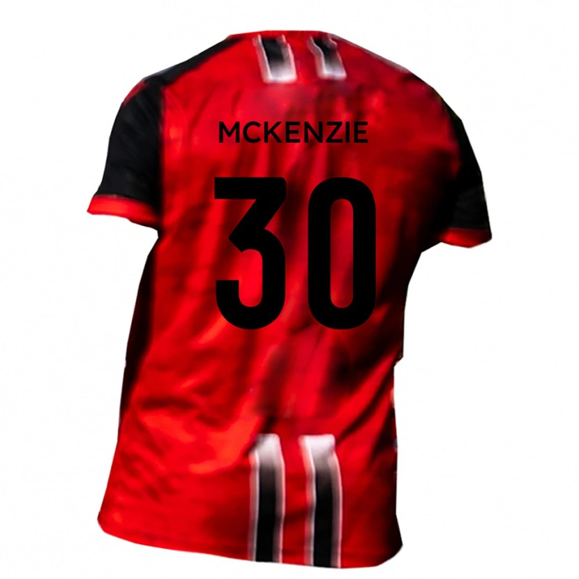 Danxen Kvinnor Zach Mckenzie #30 Röd Svart Hemmatröja Matchtröjor 2025/26 Tröjor T-Tröja