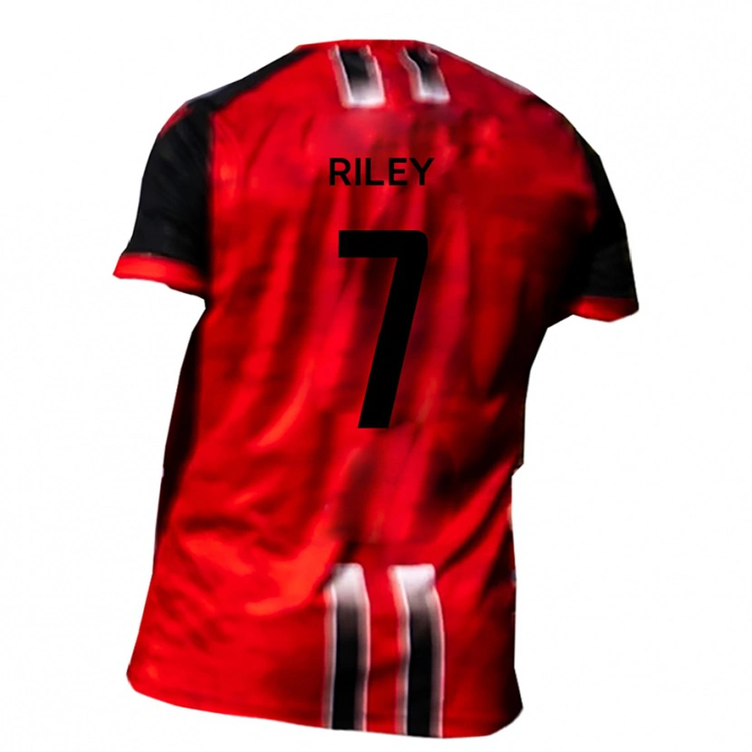 Danxen Kvinnor Joe Riley #7 Röd Svart Hemmatröja Matchtröjor 2025/26 Tröjor T-Tröja
