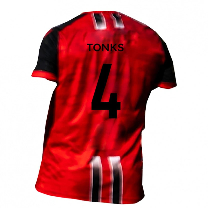Danxen Kvinnor Tom Tonks #4 Röd Svart Hemmatröja Matchtröjor 2025/26 Tröjor T-Tröja