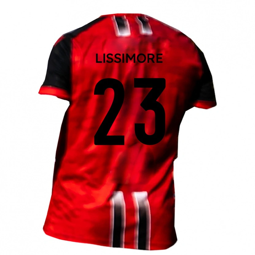 Danxen Kvinnor Kai Lissimore #23 Röd Svart Hemmatröja Matchtröjor 2025/26 Tröjor T-Tröja