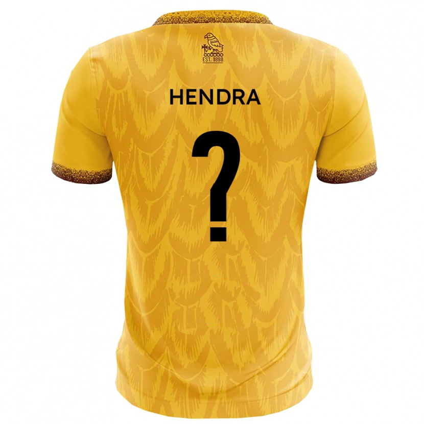 Danxen Kvinnor Amber Hendra #0 Gult Brunt Hemmatröja Matchtröjor 2025/26 Tröjor T-Tröja
