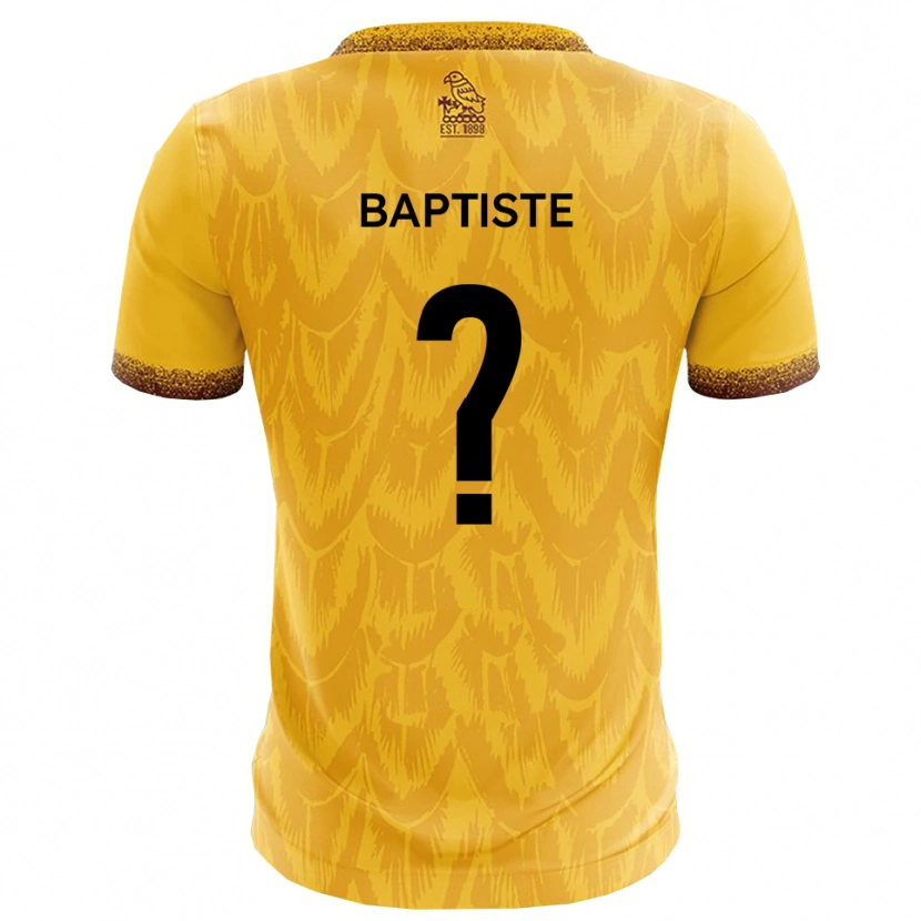 Danxen Kvinnor Hannah Baptiste #0 Gult Brunt Hemmatröja Matchtröjor 2025/26 Tröjor T-Tröja