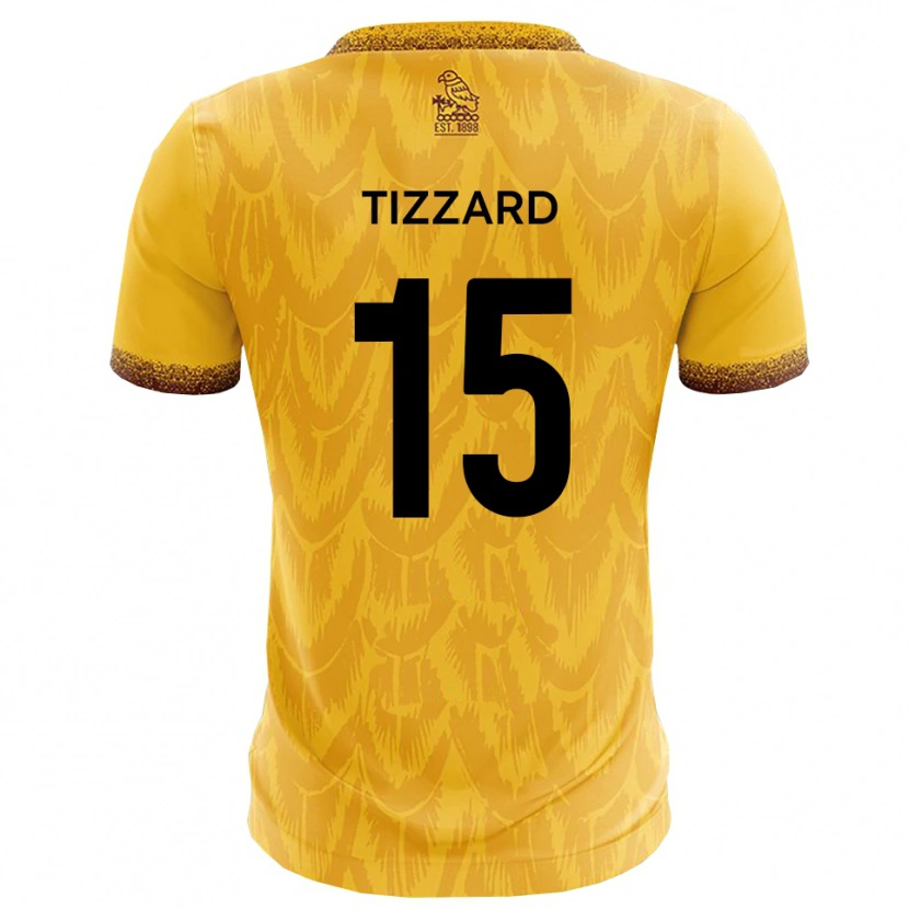 Danxen Kvinnor Will Tizzard #15 Gult Brunt Hemmatröja Matchtröjor 2025/26 Tröjor T-Tröja
