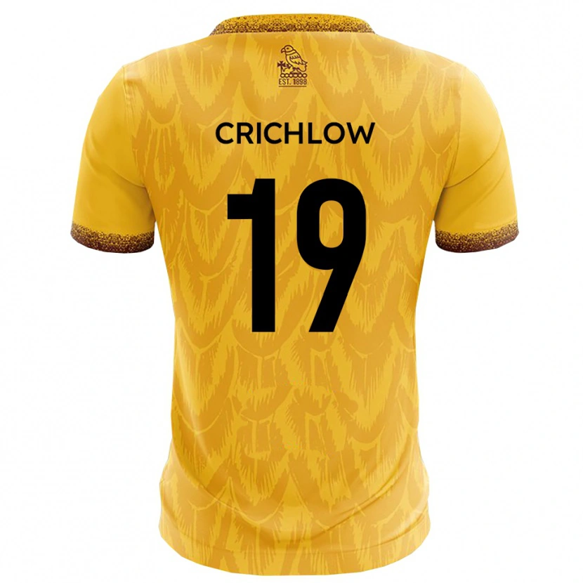 Danxen Kvinnor Kane Crichlow #19 Gult Brunt Hemmatröja Matchtröjor 2025/26 Tröjor T-Tröja