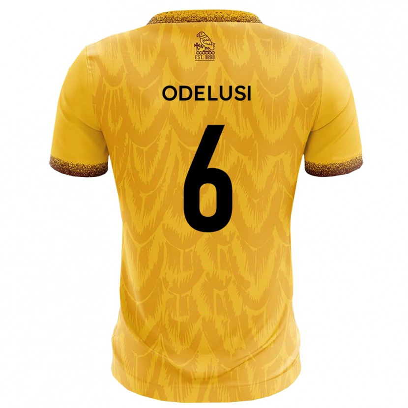 Danxen Kvinnor Siju Odelusi #6 Gult Brunt Hemmatröja Matchtröjor 2025/26 Tröjor T-Tröja